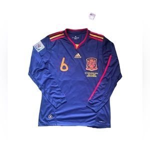 Iniesta Spain 2010 World Cup final jersey (M)